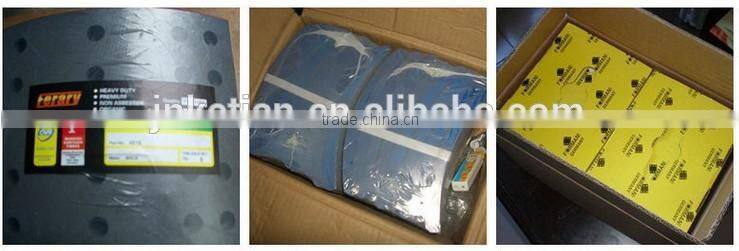 bpw type truck brake lining