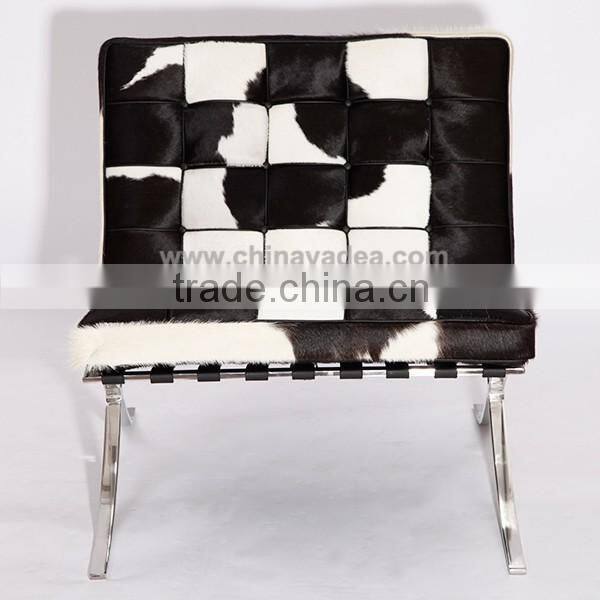 Cowhide Barcelona Chair for living room