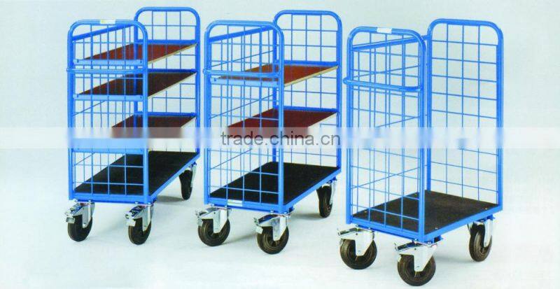 4 Wheels Wire Mesh Storage Cart