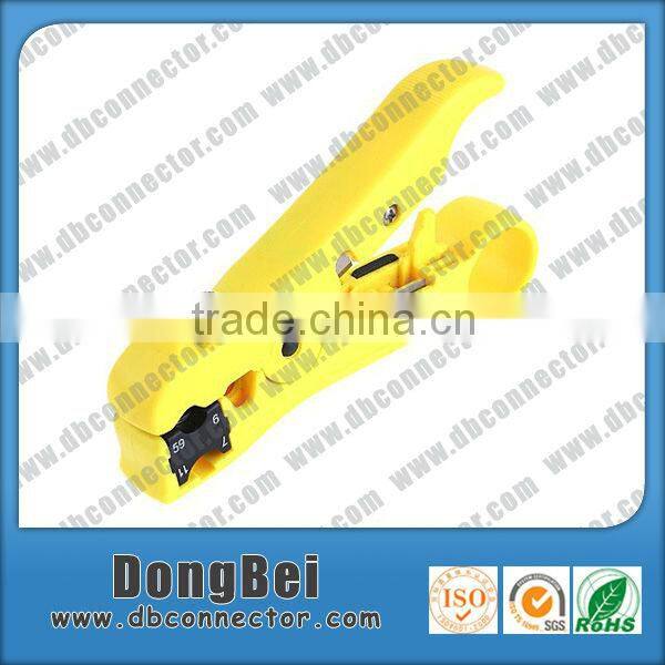 rg6,rg11 rotary multi function flat cable stripper