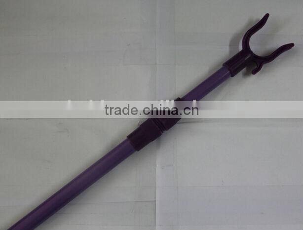 Telescopic cover metal handle with Cloth hanger fork in high quanlity