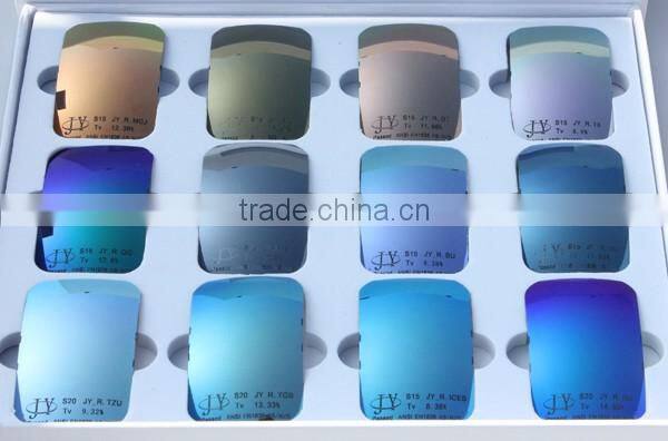 mirrored coating sunglass lens,AC/PC/TAC Polarized sunglass lens
