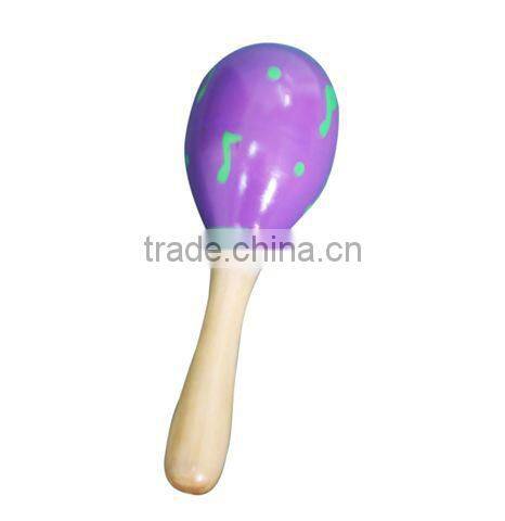 Multi Color wooden baby maracas musical toy