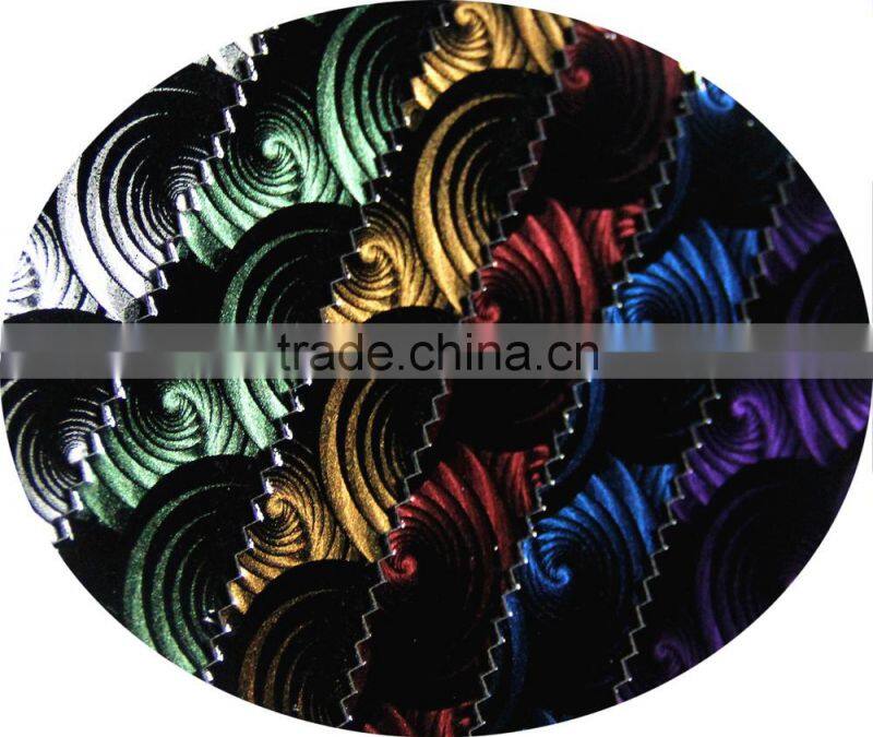Elegant ! Cotton Backing synthetic leather material for decoration usage