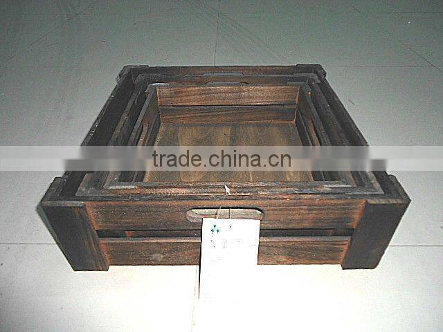 wooden storage box