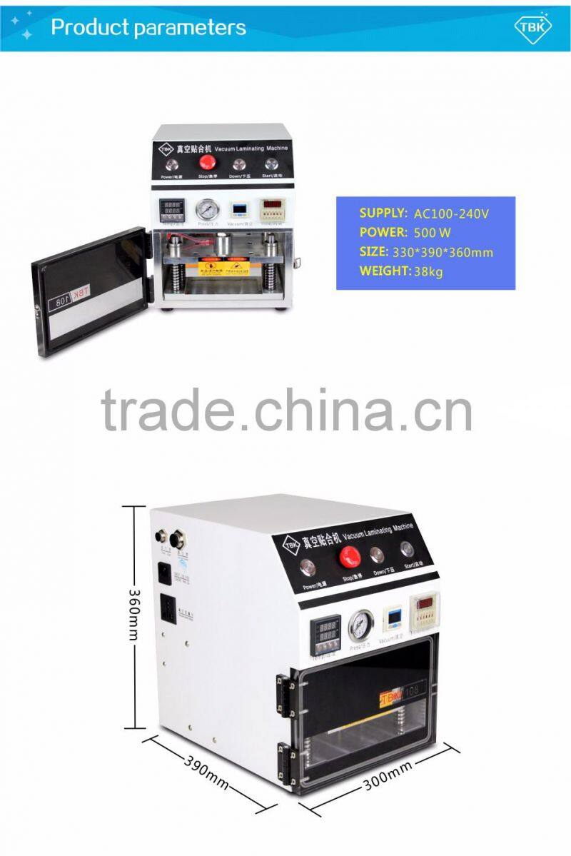 2015 new product vacuum oca lamination machine +mobile refurbish kit