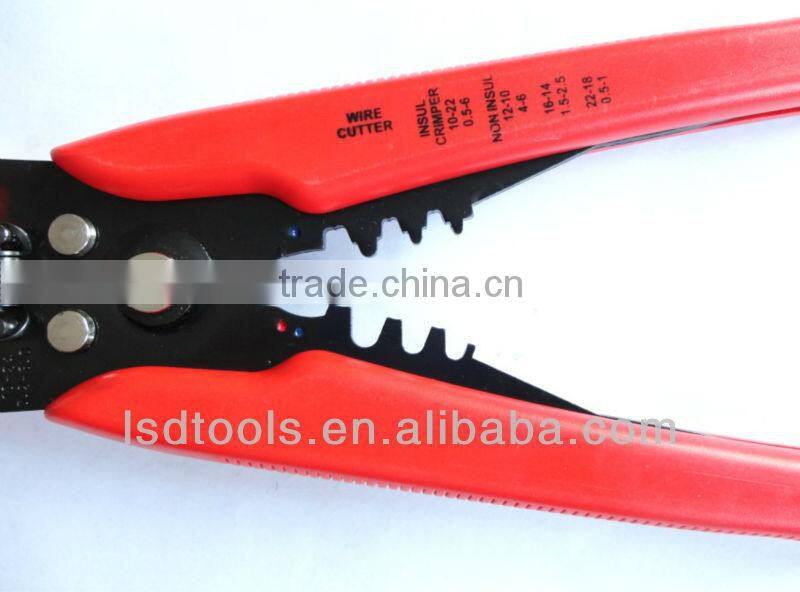 LS-A318 automatic wire stripper easy stripping, crimping, end cutting multi purpose durable hand tool pliers