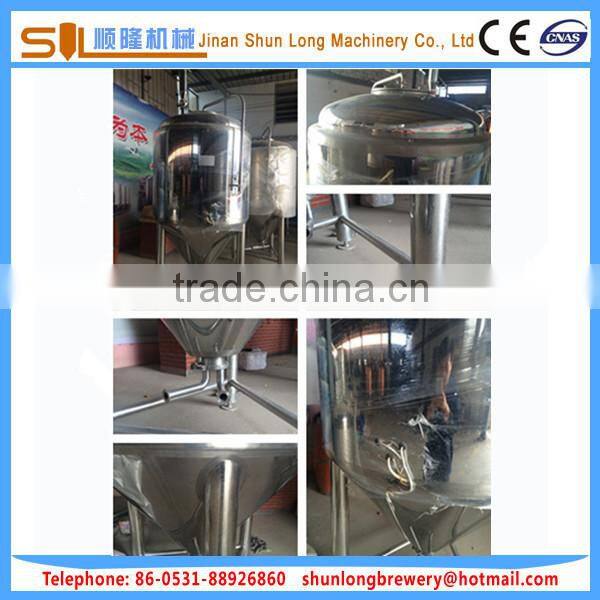 concial beer fermenters from 50l-3000l beer fermentation tanks with double glycol jacket