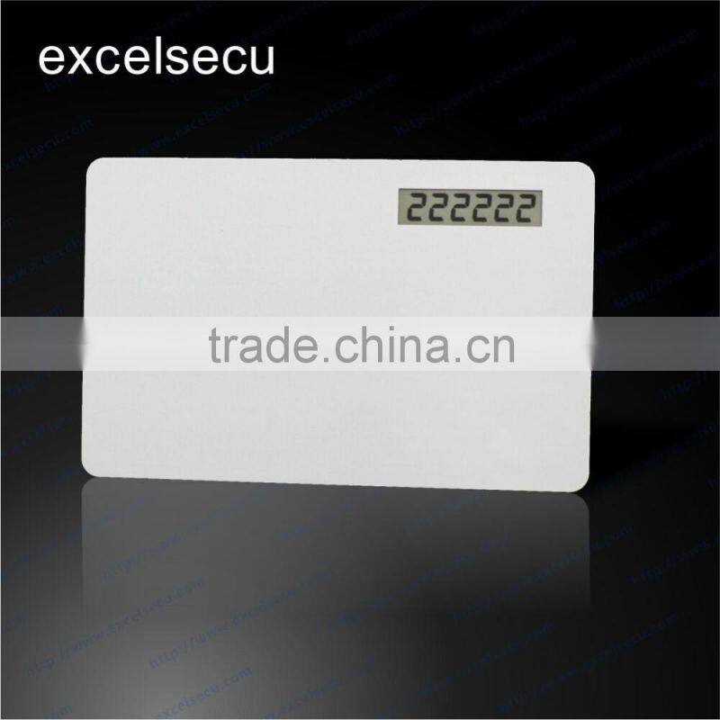 Wholesale bulk blank rfid chip cards prepaid lcd display plastic pvc smart card