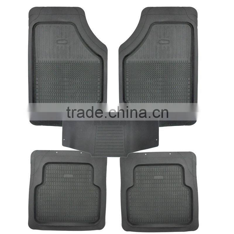 Universal heavy duty PVC car floor mat for all weather