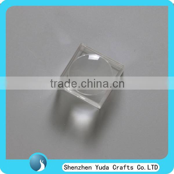 square clear bug magnifying plastic box, wholesale magnifier box for scientific use