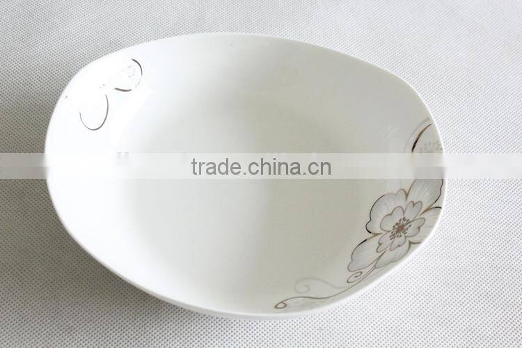 Wholesale boat shaped restaurant ceramic plate
