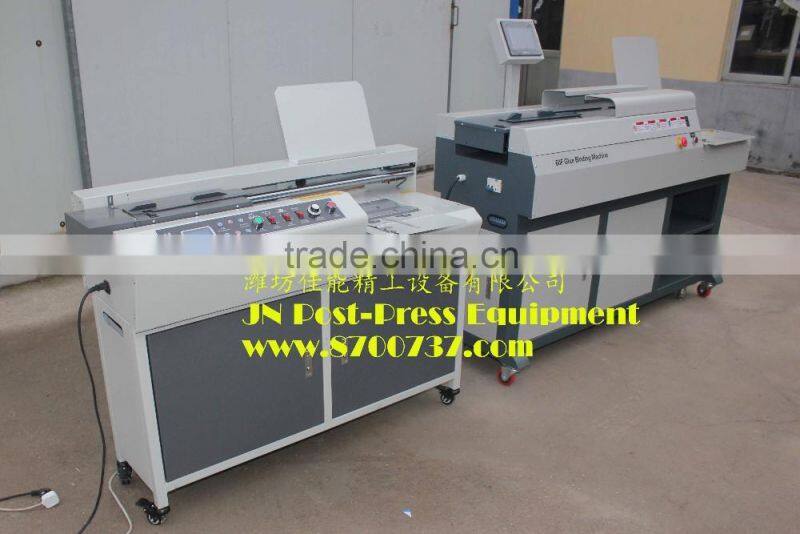 Hot melt glue book binder with roughener unitJN-40E
