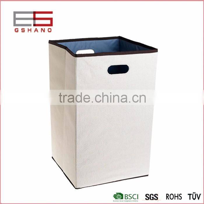 Large foldable durable handle clothes storage laundry bag