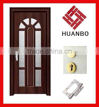 Interior wooden PVC MDF Doors for hotels (HB-8222)