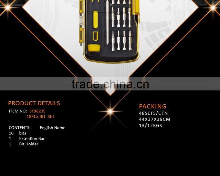 18pcs Professional Tool Set Screwdriver Bit Set