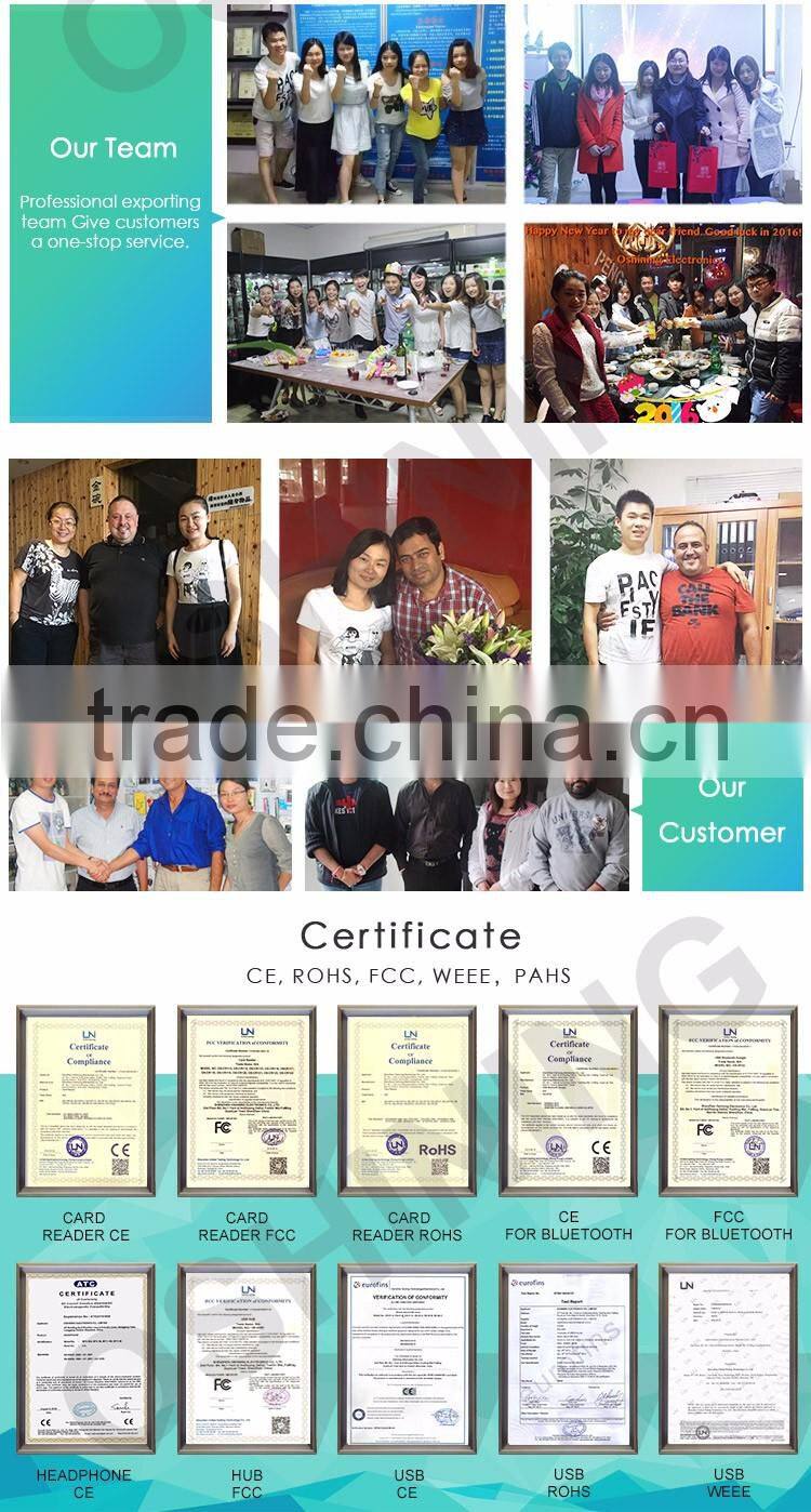 2016 best selling mini smart card reader-writer with keyring (OS-CR27)