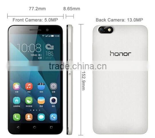 Best price for China brand phone RAM 2GB ROM 8GB Huawei Honor 4X 4G phone with Android 4.4 Front 5MP Rear 13MP Camera