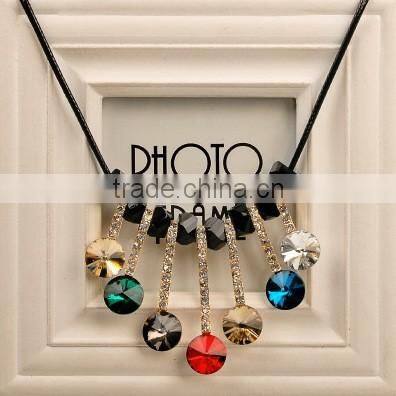 European and American fashion necklace alloy exaggerated fashion brief paragraph sweater chain necklace