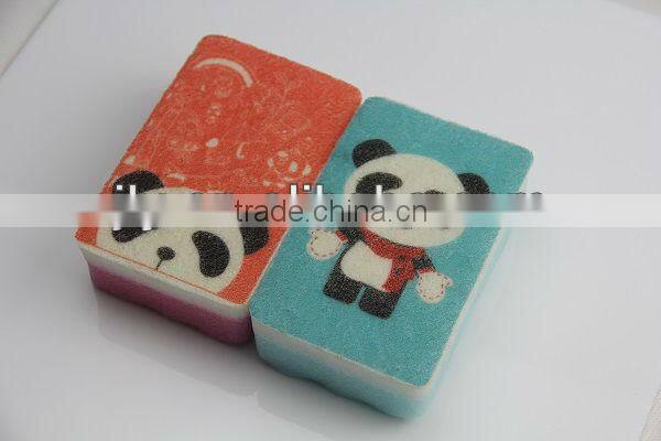 Printed Non-Scratch Scouring Kitchen Cleaning Sponge Pad