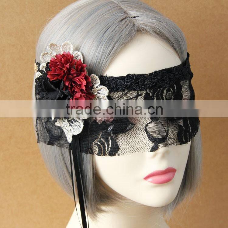 MYLOVE halloween mask for women sexy lace mask with flower MLMJ02