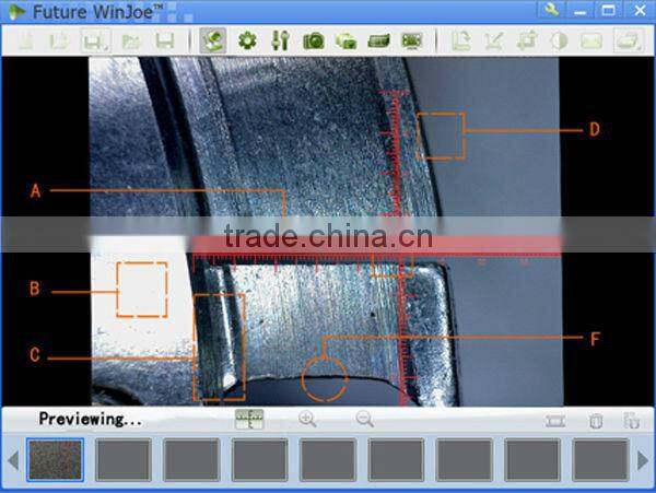 Patent MDA1300R precision measurement portable USB digital microscope with movable reticle