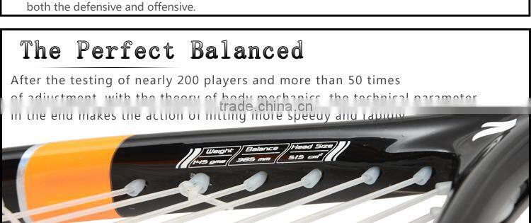 FANGCAN Darkness 7 H.M. Graphite Ultralight Squash Racket With String and Cover Yellow