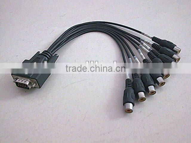 High Quality black color vga to bnc adapter cable