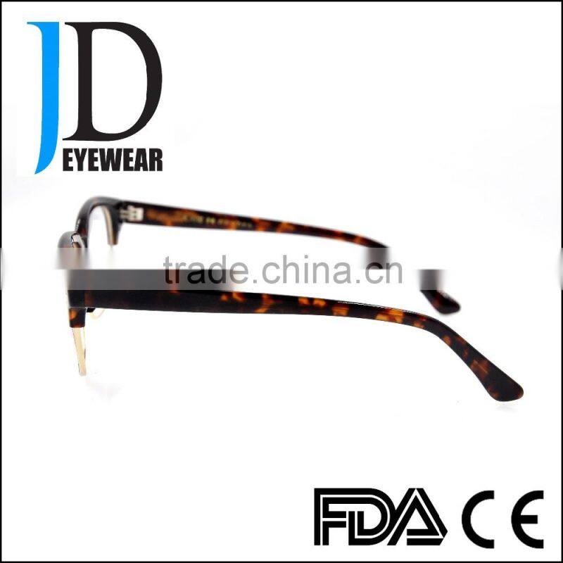 double frame compound eye glasses with metal bar,eye glasses frames high quality brand name