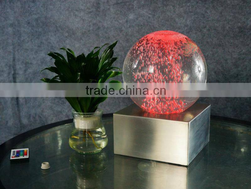 LED colorful Magic bubble sphere,table top fountain Magic ball