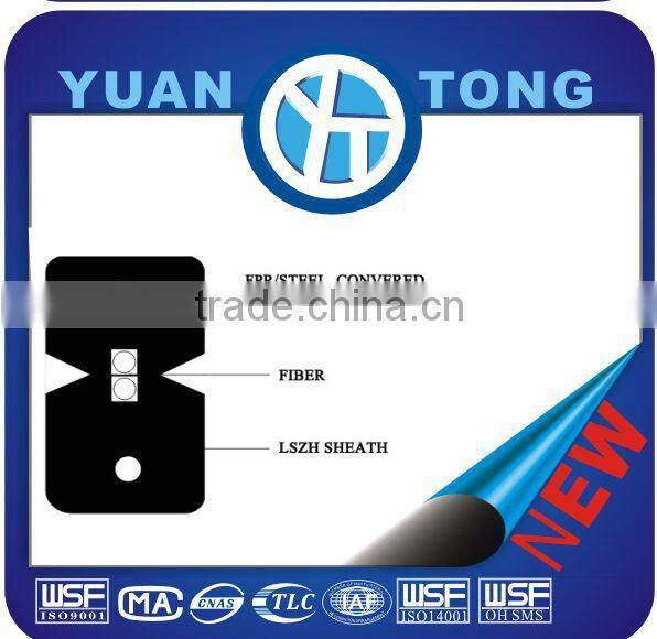 2 core Indoor optical drop cable coaxial FTTH cable