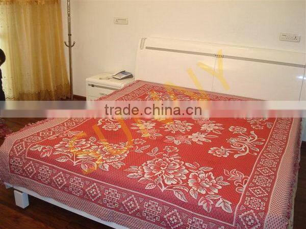 New product Promotion personalized tartan plaid thread blanket