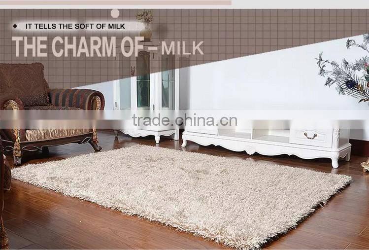 2016 hot sale milk thinker shaggy carpet carpet underlay hotel carpet