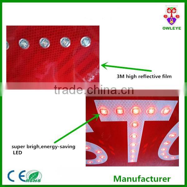 Flashing Led Stop Signs,Aluminium Reflective Solar Traffic Signals