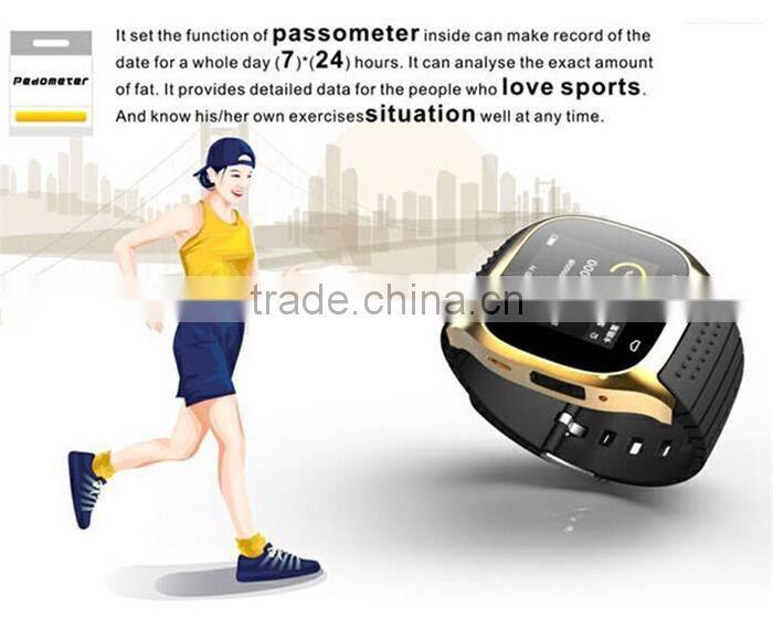 2016 populart Stainless steel china smart watch GV18 GV08 M26 smart watch