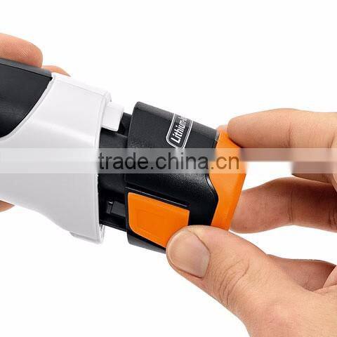 3.6V FU4125 Cordless Grass Shears / Hedge Trimmer - Handheld & Wheeled Extension Handle Hedge Trimmer with Rotating handle