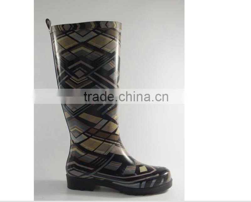 fashion rain boot rubber gum sole shoes
