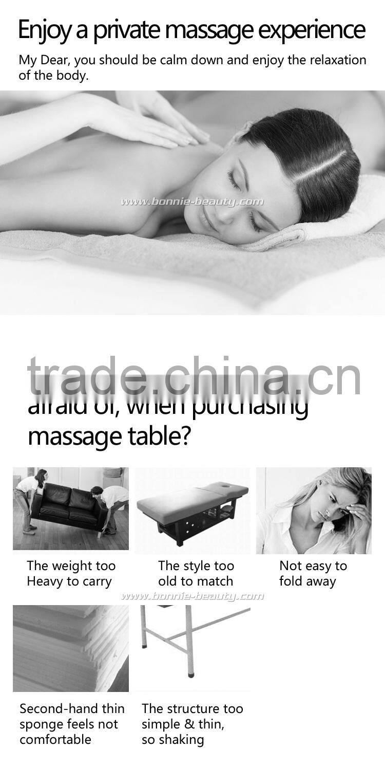 The simple beauty portable modern PU Leather massage beds with carry bag on sale