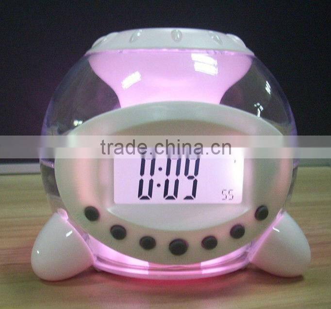 digital plastic desk alarm clock