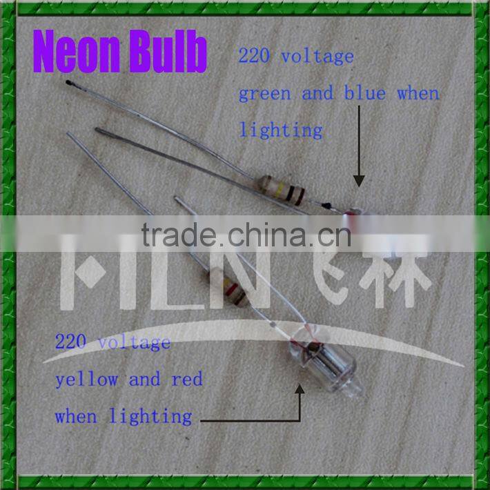 FILN 10mm plastic Green 220V phone call indicator light 100pcs per bag