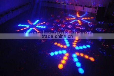 3 Claw moonflower 18W RGBYW LED Light and 500mW RB Animation Twinkling Laser Light