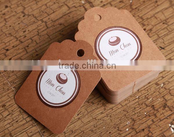 wholesale craft paper garment price tag /cheap custom garment price tag