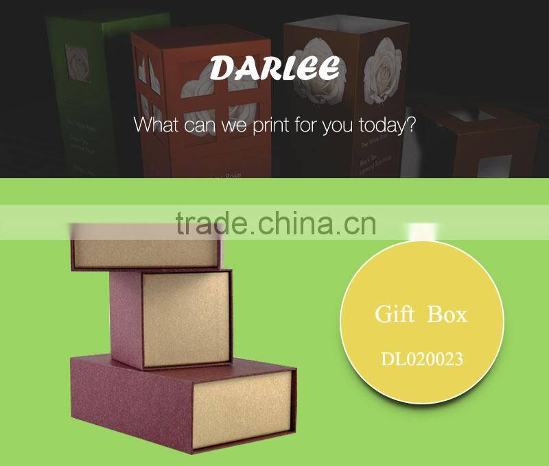 2016 Hot sale brown kraft paper drawer storage gift box