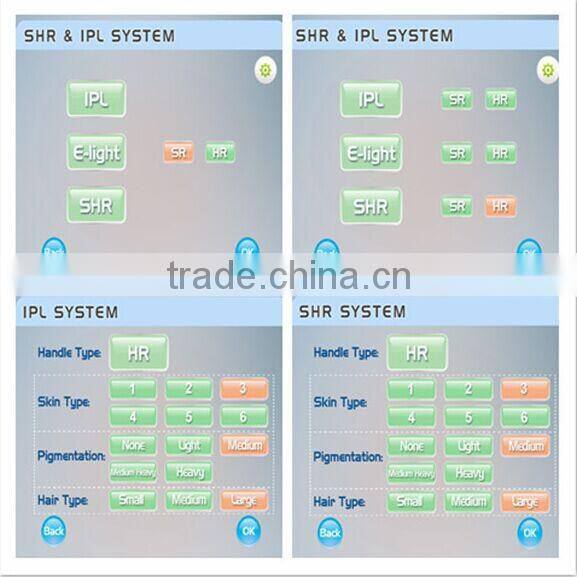Portable IPL shr laser permanent hair removal machine