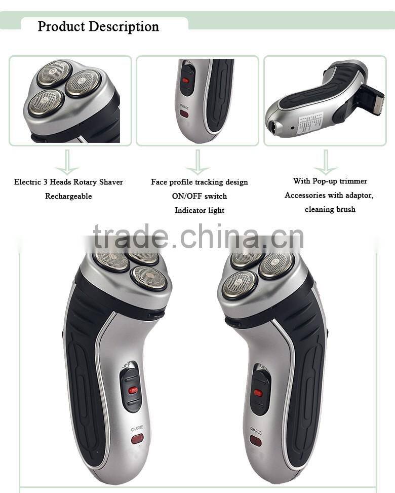 super wholesale professional cool hot selling shaver three individually rotary heads Shaver