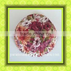 Dessert cup with printed flower patterns