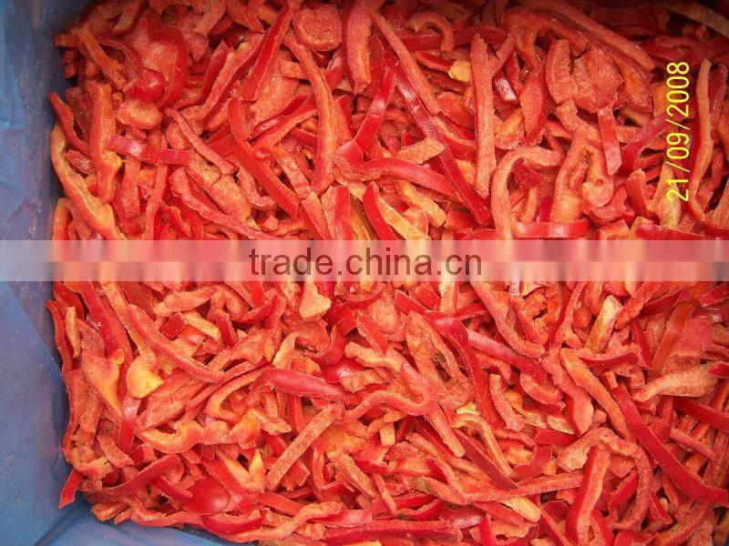 Fresh frozen red pepper slices golden Chinese supplier 2015 new price