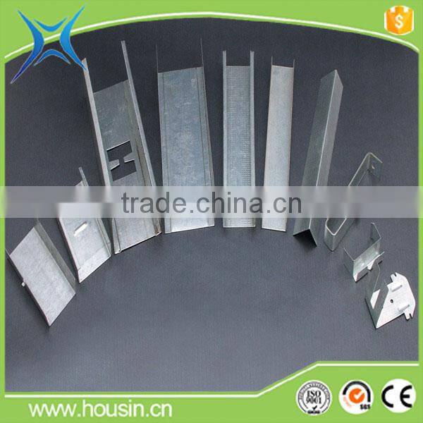 gypsum galvanzied light gauge metal steel stud track for drywall partitions .