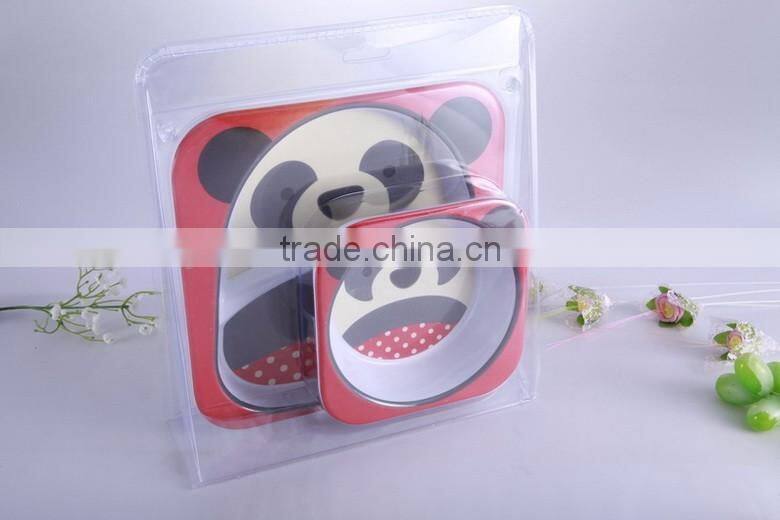 NEW Owl design melamine dinner set for children , bowl and plate set for children