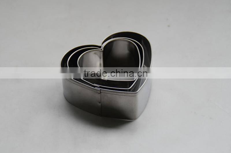 Heart-shaped Custom Cookie Cutters Set